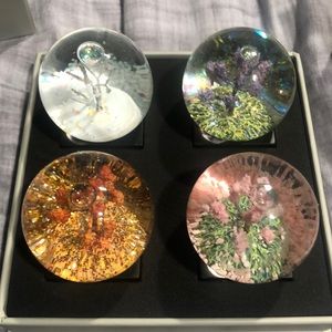 Mini snow globe set